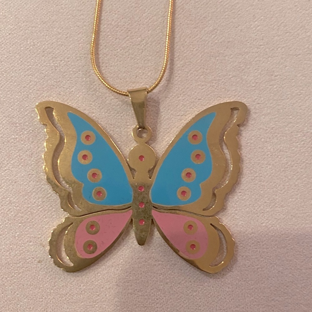 SWATCH BUTTERFLY NECKLACE